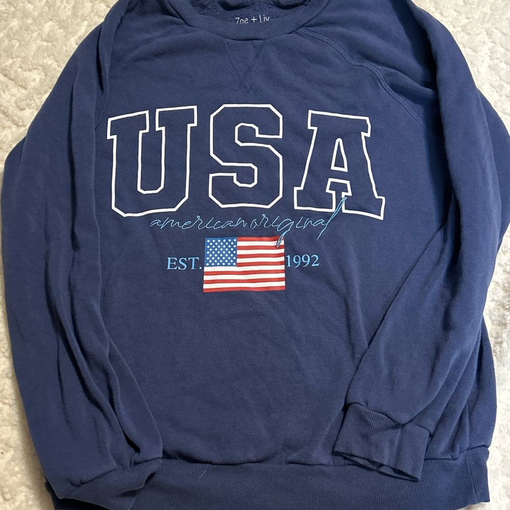 Blue USA Graphic Men's Sweater